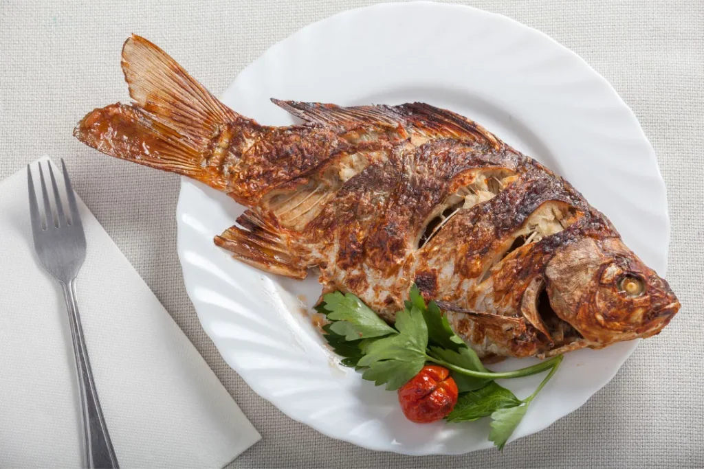 Fish is rich in vitamin B12. 