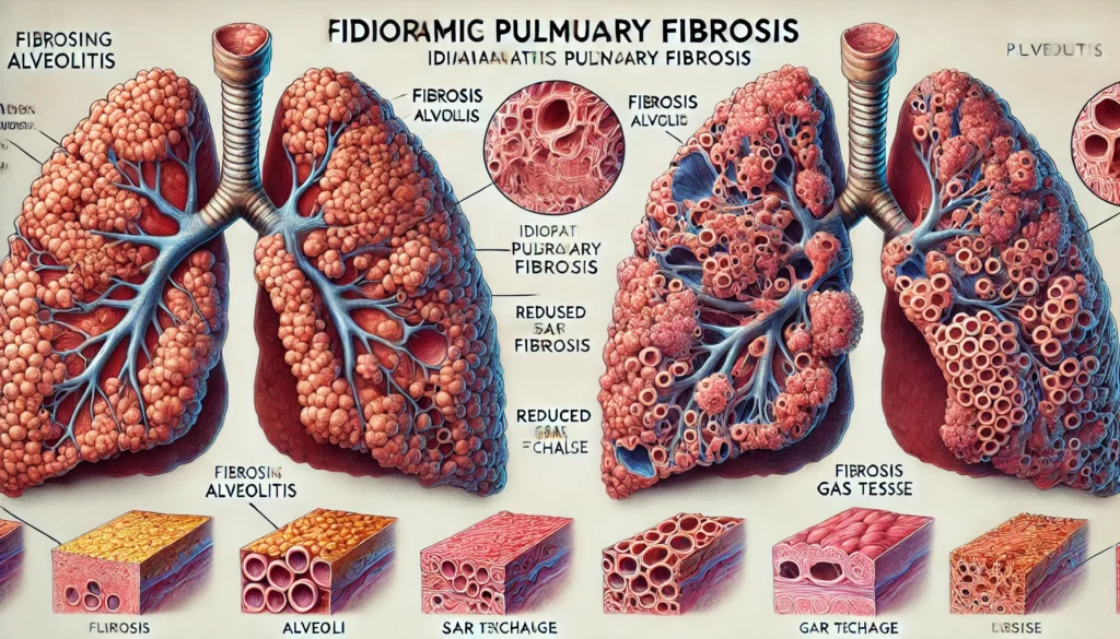 Fibrosing alveolitis.