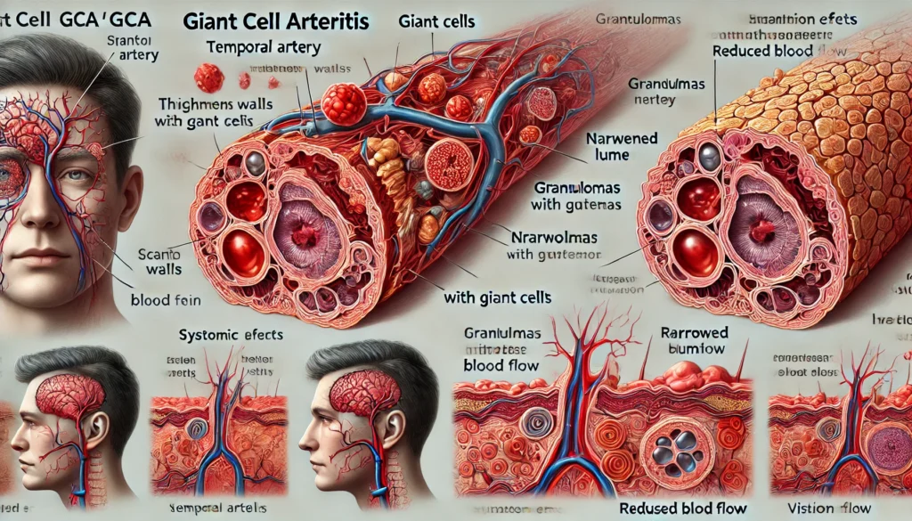 Giant cell arteritis.